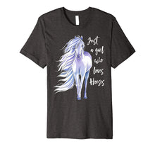 Load image into Gallery viewer, Funny shirts V-neck Tank top Hoodie sweatshirt usa uk au ca gifts for Just A Girl Who Loves Horses Shirt Horse Riding Women Gifts 1523077
