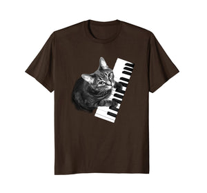 Funny shirts V-neck Tank top Hoodie sweatshirt usa uk au ca gifts for Piano Cat Tee Shirt-Music Lover Piano Tee- Cat Tshirt 1176325