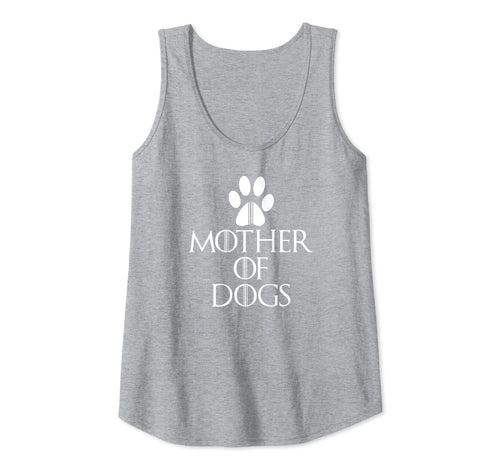 Womens Funny Mom Mother of Dogs TShirts, Tops Gifts Novelty Graphic Tank Top