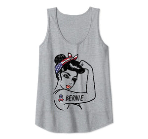 Womens Bernie Woman Unbreakable 2020 President Girls For Sanders Tank Top-1981834