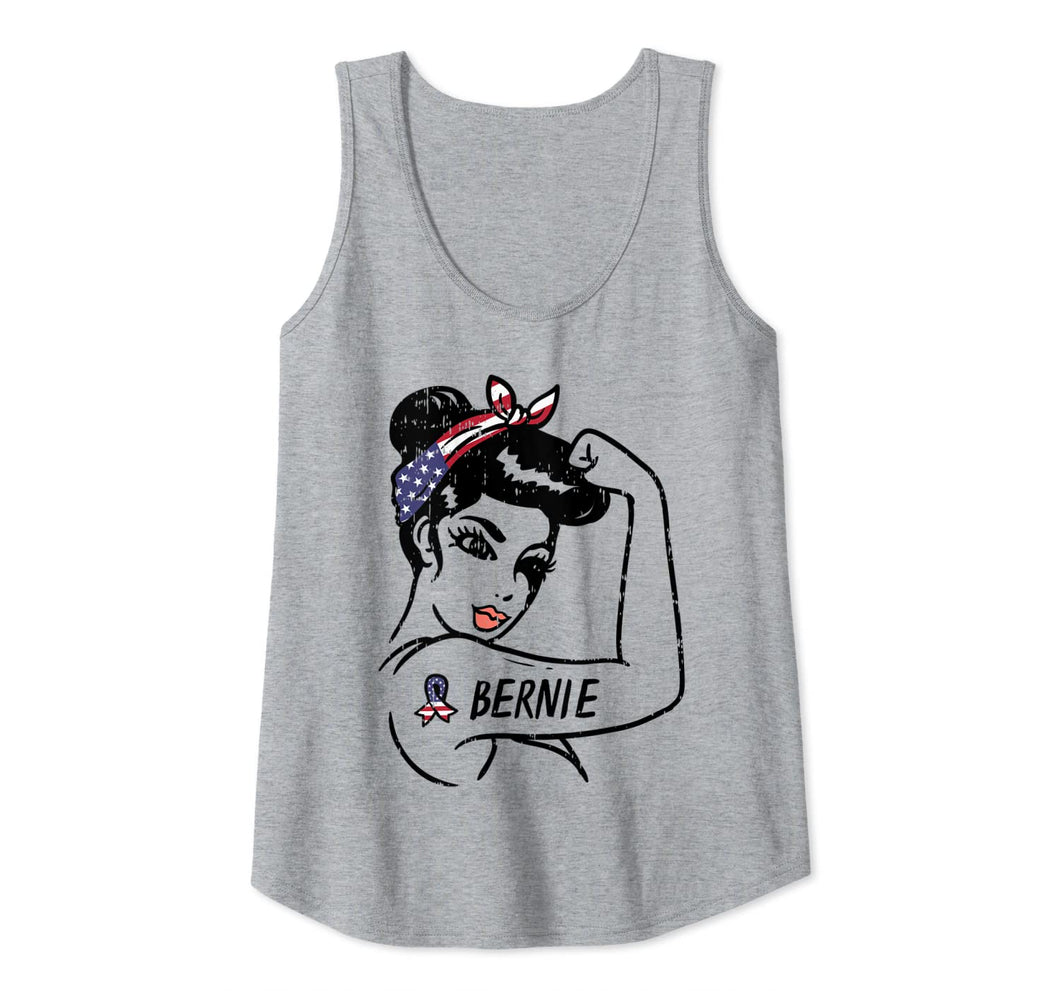 Womens Bernie Woman Unbreakable 2020 President Girls For Sanders Tank Top-1981834