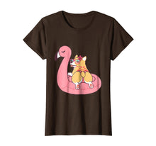 Load image into Gallery viewer, Funny shirts V-neck Tank top Hoodie sweatshirt usa uk au ca gifts for Corgi Butt Dog Bikini Pink Flamingo Float Funny Gift T Shirt 1010907
