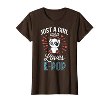Load image into Gallery viewer, Just A Girl Who Loves K-Pop T-Shirt Panda Kpop Merchandise

