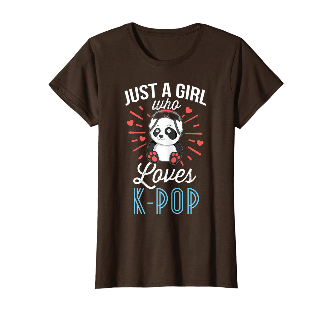 Just A Girl Who Loves K-Pop T-Shirt Panda Kpop Merchandise