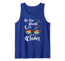 Load image into Gallery viewer, No One Should Live In A Closet LGBT Gay Pride Rainbow LGBTQ Tank Top 28759
