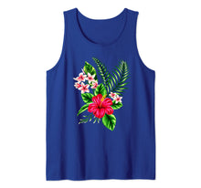 Load image into Gallery viewer, Aloha Island Vibes Hawaiian Hibiscus Flower and Palm Graphic Tank Top 567607
