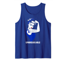 Load image into Gallery viewer, Strong Woman Gift Colon Cancer Warrior Unbreakable Tank Top-2665004
