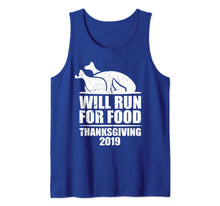 Load image into Gallery viewer, Funny shirts V-neck Tank top Hoodie sweatshirt usa uk au ca gifts for 2019 Will Run for Food Funny Thanksgiving Turkey Running Tank Top 1220684
