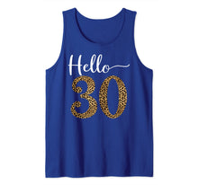 Load image into Gallery viewer, Hello 30 Years Leopard Print 30th Birthday Party Woman Gift Tank Top-986036
