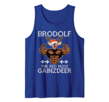 Load image into Gallery viewer, Brodolf The Red Nose Gainzdeer Tee Merry Liftmas Christmas Tank Top-1532895
