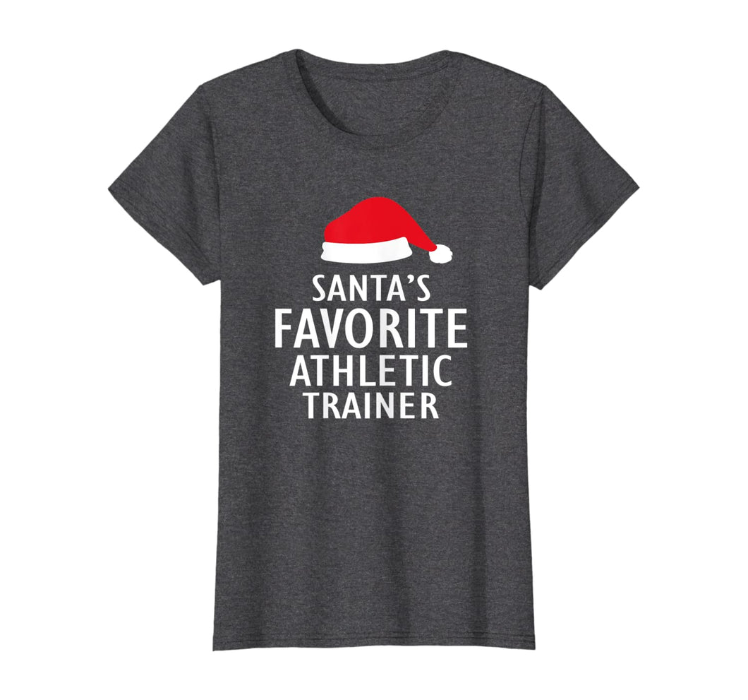 Funny shirts V-neck Tank top Hoodie sweatshirt usa uk au ca gifts for Santa's Favorite Athletic Trainer Funny Christmas Gifts T-Shirt 785179
