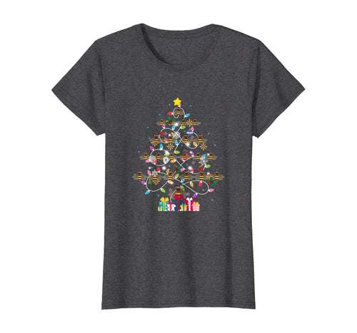 Funny shirts V-neck Tank top Hoodie sweatshirt usa uk au ca gifts for Funny Bee Christmas Tree Pajama Lights Gift T-Shirt 1126692
