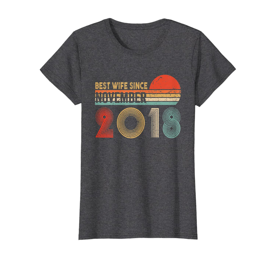 Womens 1St Wedding Anniversary Gifts Wife Since November 2018 T-Shirt