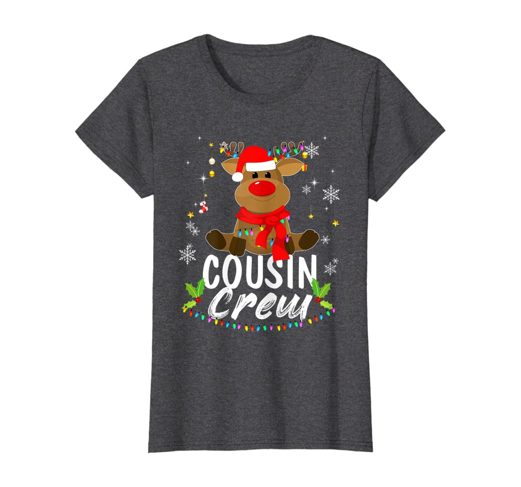 Funny shirts V-neck Tank top Hoodie sweatshirt usa uk au ca gifts for Christmas Cousin Crew Reindeer Santa Hat Matching Pajama T-Shirt 902693