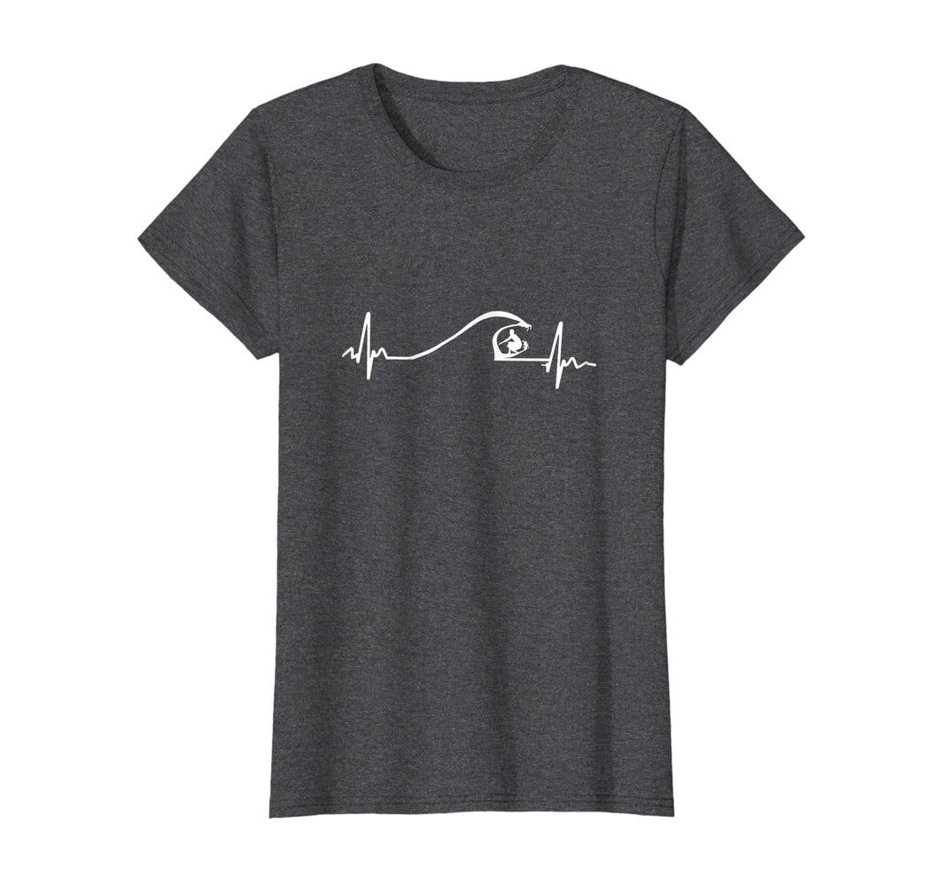 Surfer Surfing Wave Heartbeat T Shirt Gifts