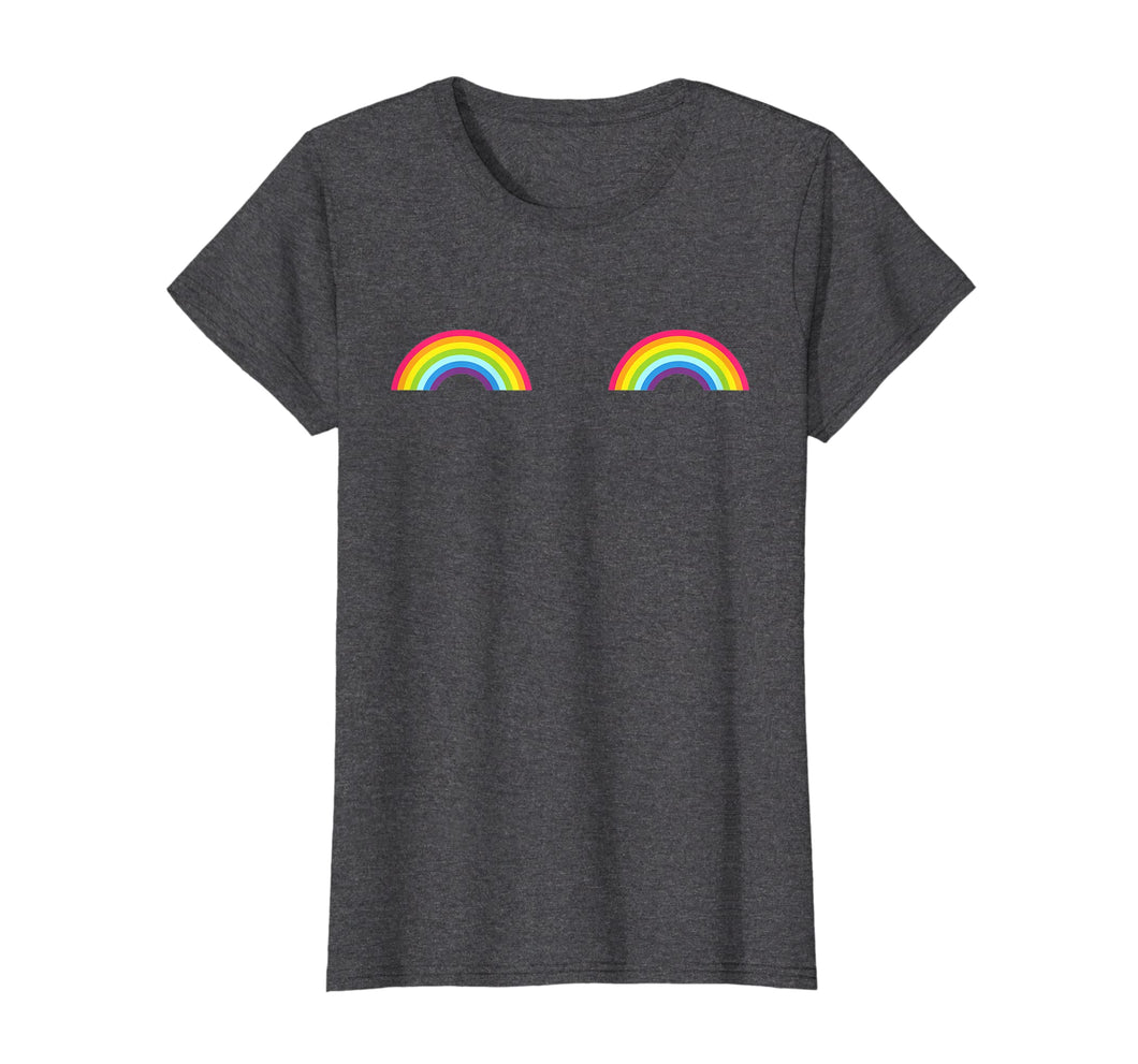 Gay Les Pride Rainbow Boobs T-Shirt Lgbt Pride Month Gifts
