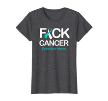 Load image into Gallery viewer, Funny shirts V-neck Tank top Hoodie sweatshirt usa uk au ca gifts for Cervical Cancer Awareness Products Fck Cancer Shirt 1027027
