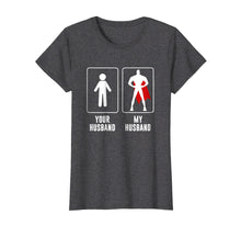 Load image into Gallery viewer, Funny shirts V-neck Tank top Hoodie sweatshirt usa uk au ca gifts for Your Husband vs My Husband Superhero Wife T-Shirt Gift 1829682
