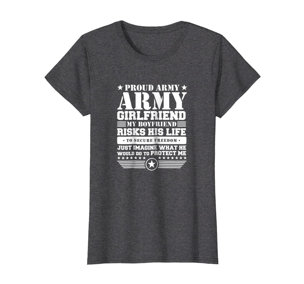 Funny shirts V-neck Tank top Hoodie sweatshirt usa uk au ca gifts for Proud Army Girlfriend Shirt Military Girlfriend Protects Me 844147