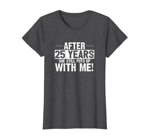 Funny shirts V-neck Tank top Hoodie sweatshirt usa uk au ca gifts for 25th Anniversary T-Shirt 25 Years Marriage Husband Gift 4145759