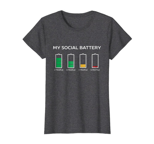 Funny shirts V-neck Tank top Hoodie sweatshirt usa uk au ca gifts for My Social Battery Is Dying For This Introvert People T-Shirt 947492