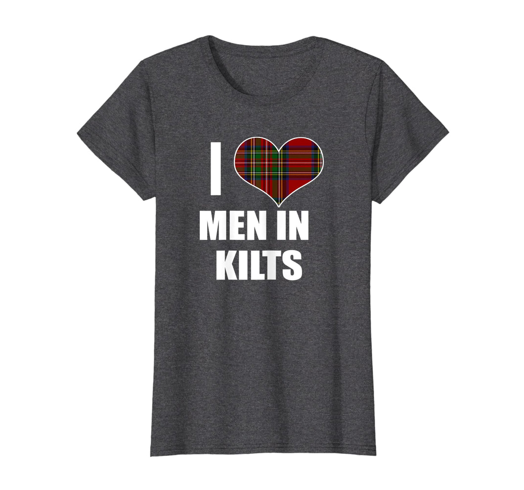 Funny shirts V-neck Tank top Hoodie sweatshirt usa uk au ca gifts for Womens I Love Men In Kilts Royal Stewart Tartan Plaid Kilt Heart 551440