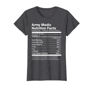 Funny shirts V-neck Tank top Hoodie sweatshirt usa uk au ca gifts for Army Medic Nutrition Facts Funny T-Shirt 1748688