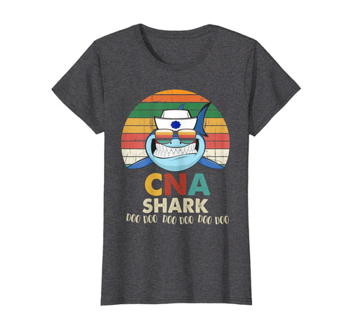 Funny shirts V-neck Tank top Hoodie sweatshirt usa uk au ca gifts for Retro Vintage CNA Shark Doo Doo Doo Tshirt Funny Nurse Gifts 1528125
