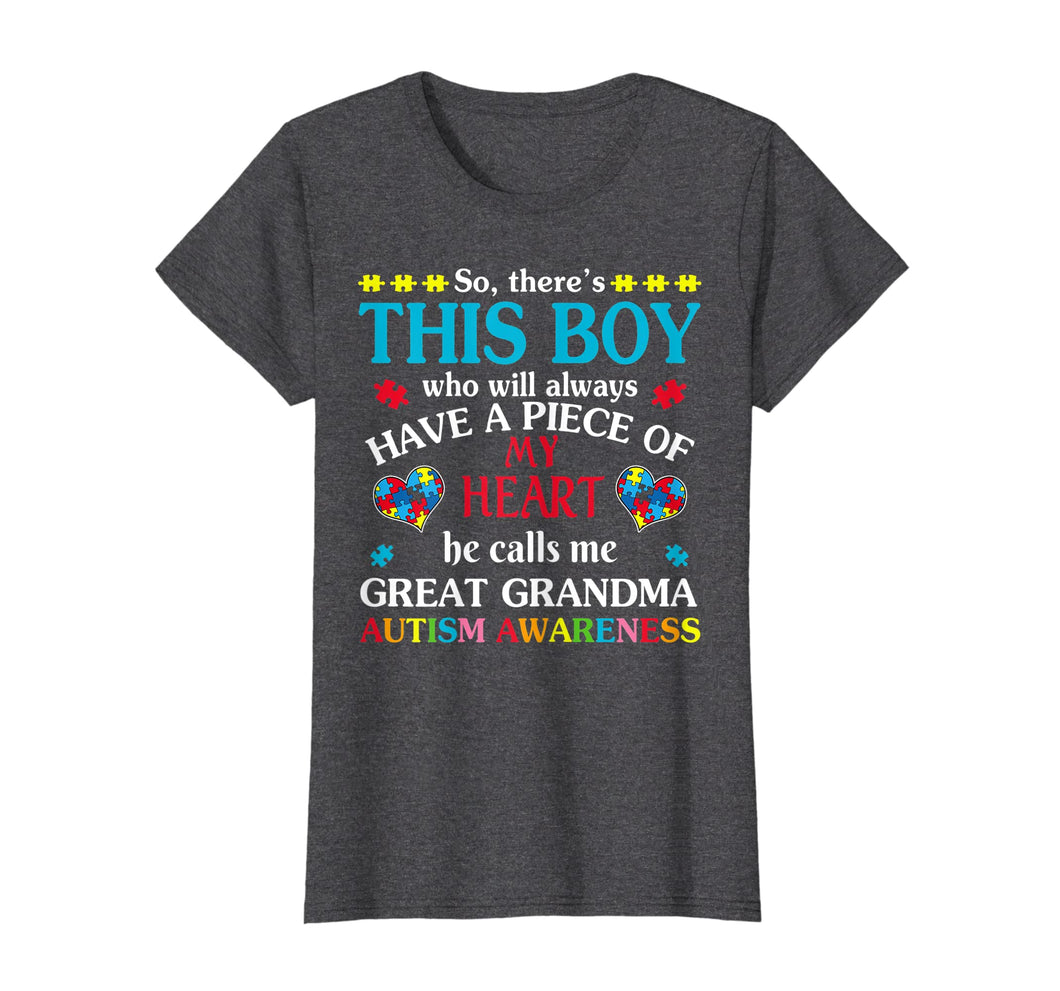 Funny shirts V-neck Tank top Hoodie sweatshirt usa uk au ca gifts for Womens Autism Great-Grandma Support great grandson Autism Aware Tee 2915201