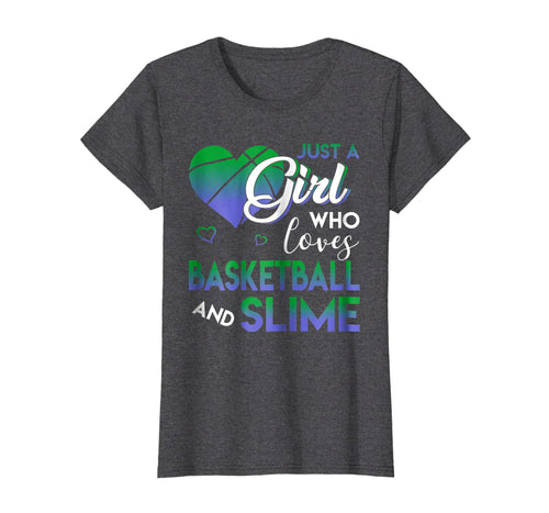 Funny shirts V-neck Tank top Hoodie sweatshirt usa uk au ca gifts for Just A Girl Who Loves Basketball And Slime Tshirt Gifts 386835