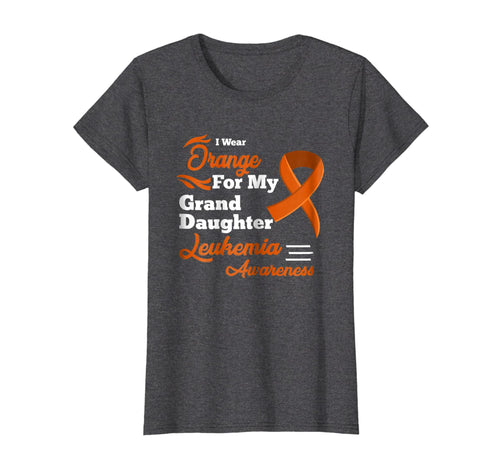 Funny shirts V-neck Tank top Hoodie sweatshirt usa uk au ca gifts for I Wear Orange For My Granddaughter Leukemia Awareness Shirt 2766769