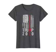 Load image into Gallery viewer, Funny shirts V-neck Tank top Hoodie sweatshirt usa uk au ca gifts for Trump 2020 T Shirt - Thin Red Line Firefighter Trump Support 1529376
