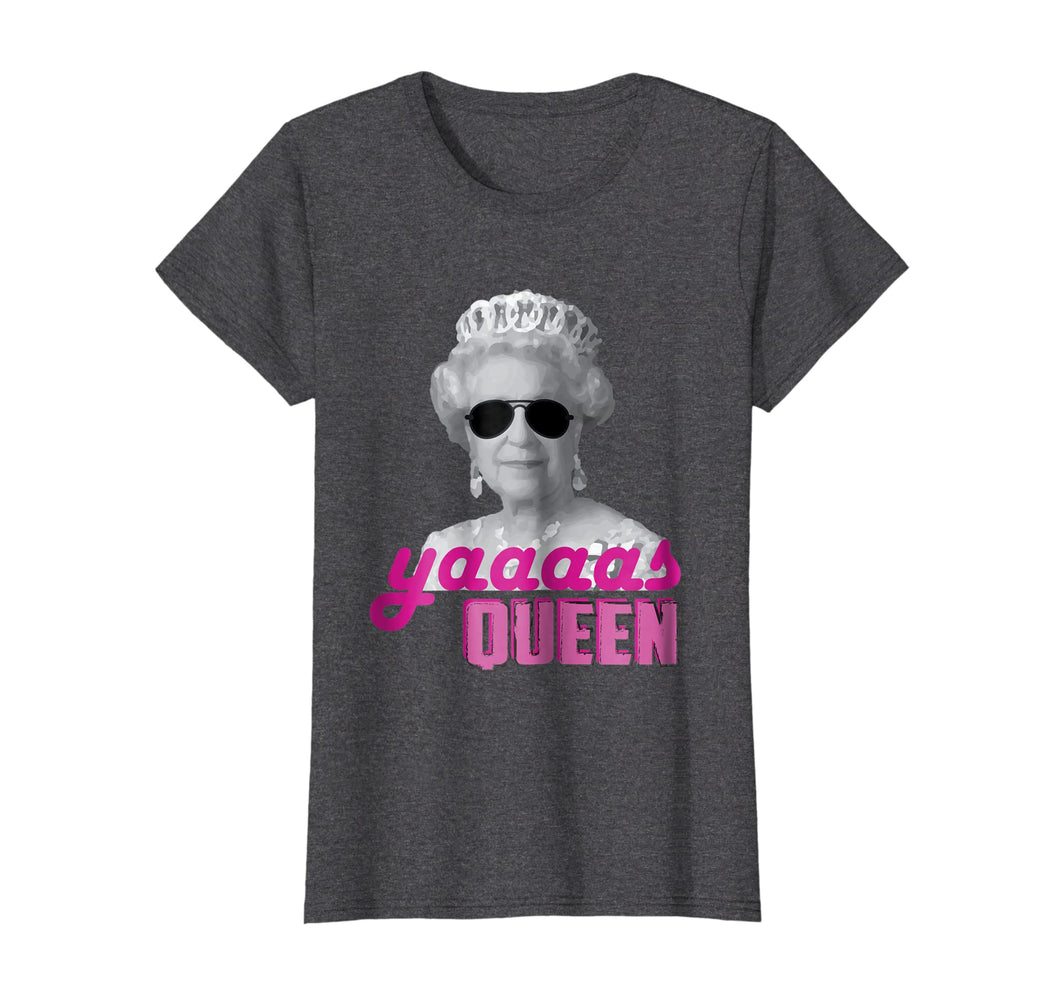 Funny shirts V-neck Tank top Hoodie sweatshirt usa uk au ca gifts for Funky Yes Queen Funny Graphic Brittish Monarchy T-Shirt 430279