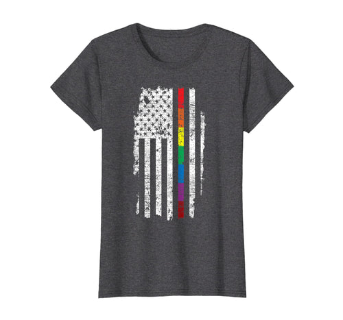 Funny shirts V-neck Tank top Hoodie sweatshirt usa uk au ca gifts for Rainbow USA Flag LGBT T-Shirt Gay Pride Gifts 1655248