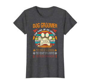 Funny shirts V-neck Tank top Hoodie sweatshirt usa uk au ca gifts for Dog Groomer The Soul Of An Angel T Shirt 1472318