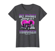Load image into Gallery viewer, Funny shirts V-neck Tank top Hoodie sweatshirt usa uk au ca gifts for My Heart Belongs To A Trucker Wife Tshirt 3365720
