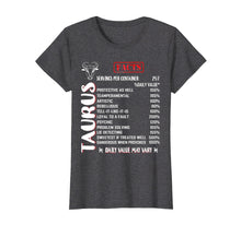 Load image into Gallery viewer, Taurus Facts T-Shirt Zodiac Taurus Birthday Gifts Shirt
