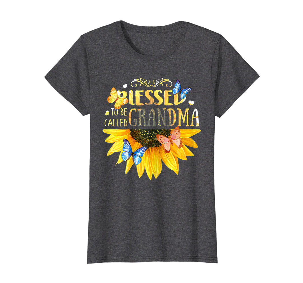 Funny shirts V-neck Tank top Hoodie sweatshirt usa uk au ca gifts for Womens Blessed To Be Called Grandma -Sunflower tee 2692357