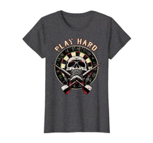 Load image into Gallery viewer, Funny shirts V-neck Tank top Hoodie sweatshirt usa uk au ca gifts for Darts Shirt Play Hard Skull Arrow dartboard bullseye Team 2296931
