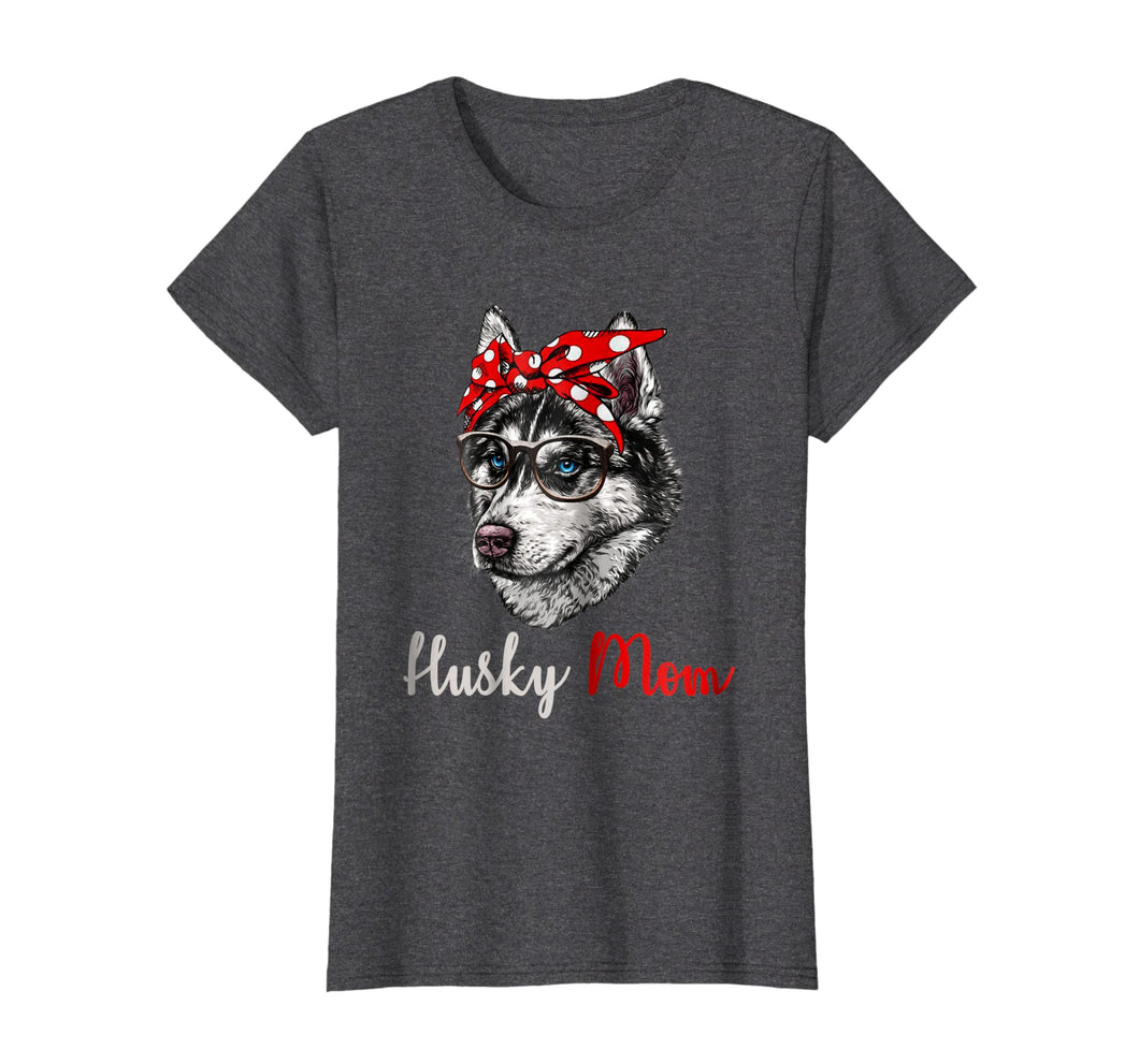 Funny shirts V-neck Tank top Hoodie sweatshirt usa uk au ca gifts for Womens Funny Bandana Husky Mom Gifts T-shirt Cute Husky Dog Mom 1353070