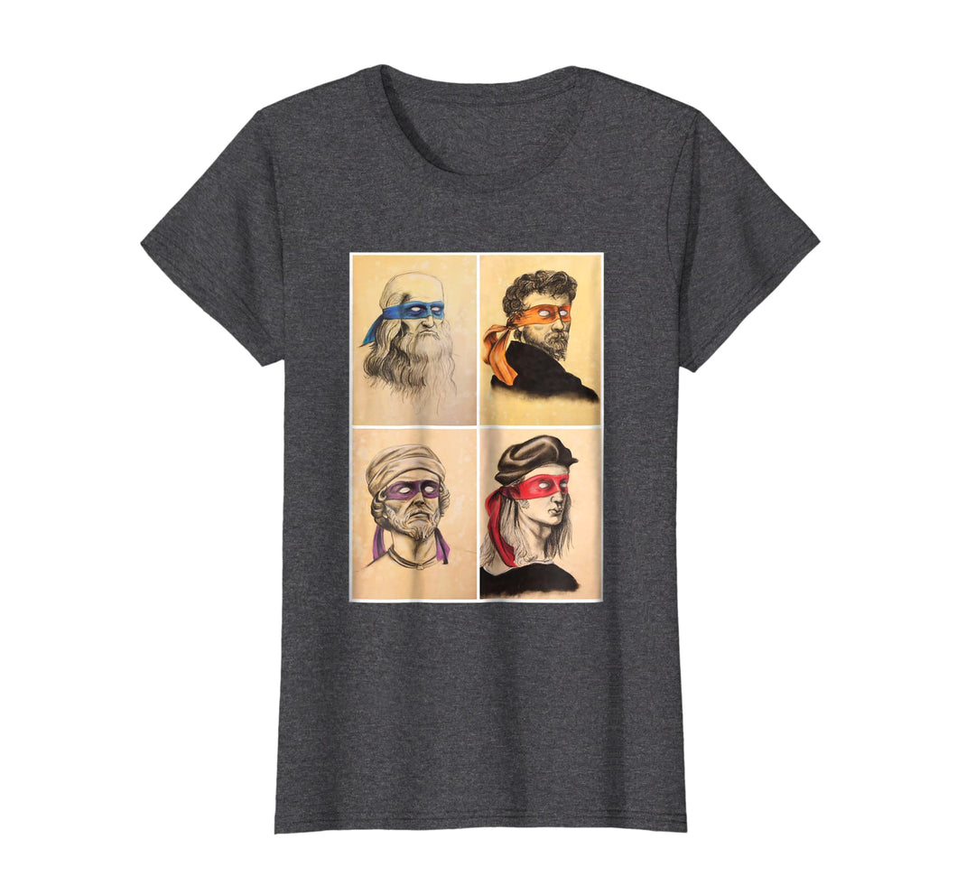 Funny shirts V-neck Tank top Hoodie sweatshirt usa uk au ca gifts for Renaissance Ninja Artists Poster Style Pop Art TShirt 535377