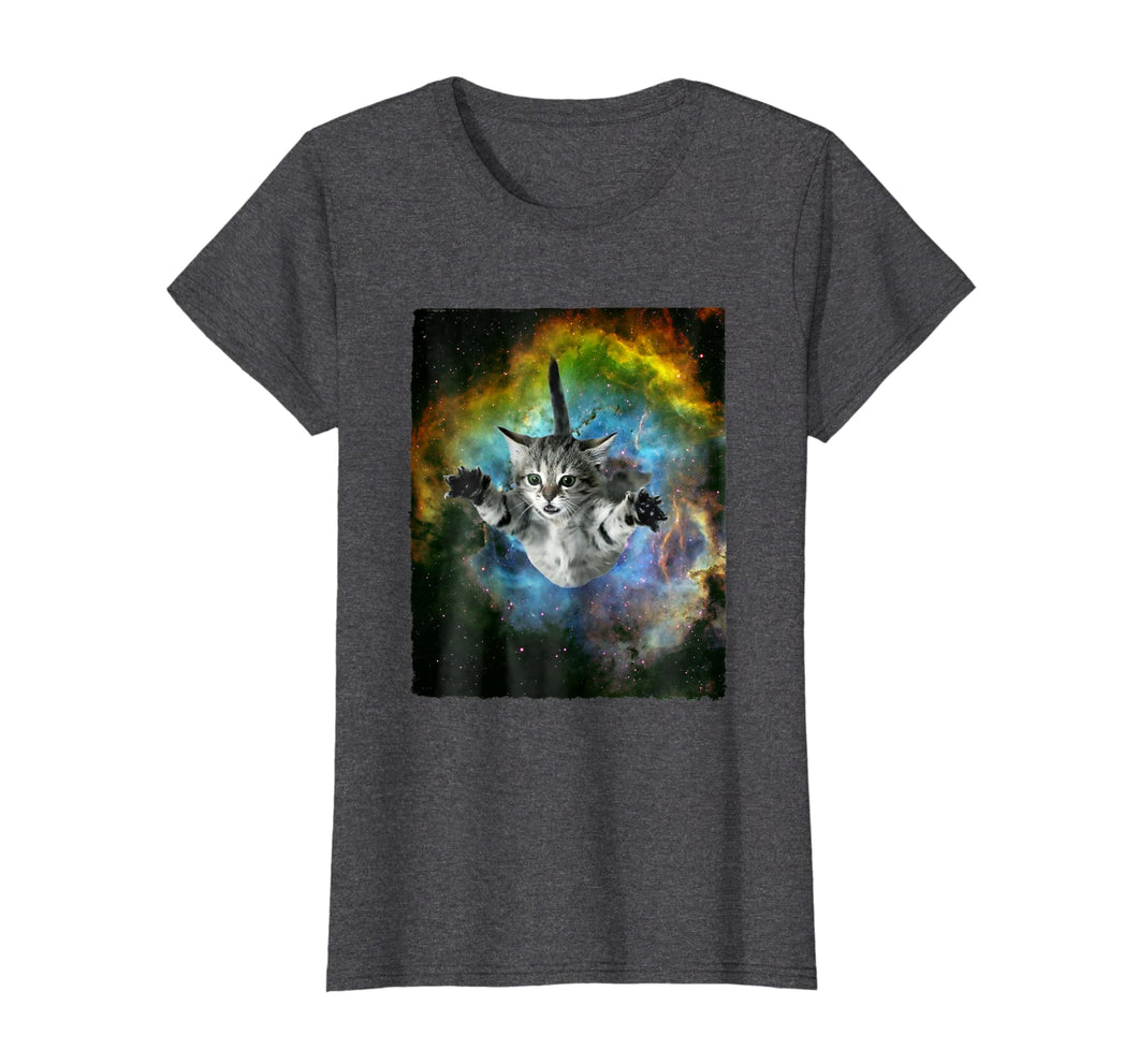 Funny shirts V-neck Tank top Hoodie sweatshirt usa uk au ca gifts for Cute Space Cat Shirt Meowy Kitty Kitten Flying Galaxy TShirt 2380794