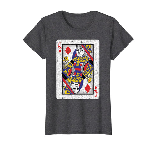 Funny shirts V-neck Tank top Hoodie sweatshirt usa uk au ca gifts for Queen of Diamonds Poker Lover Gifts Playing Card T-Shirt 4108086