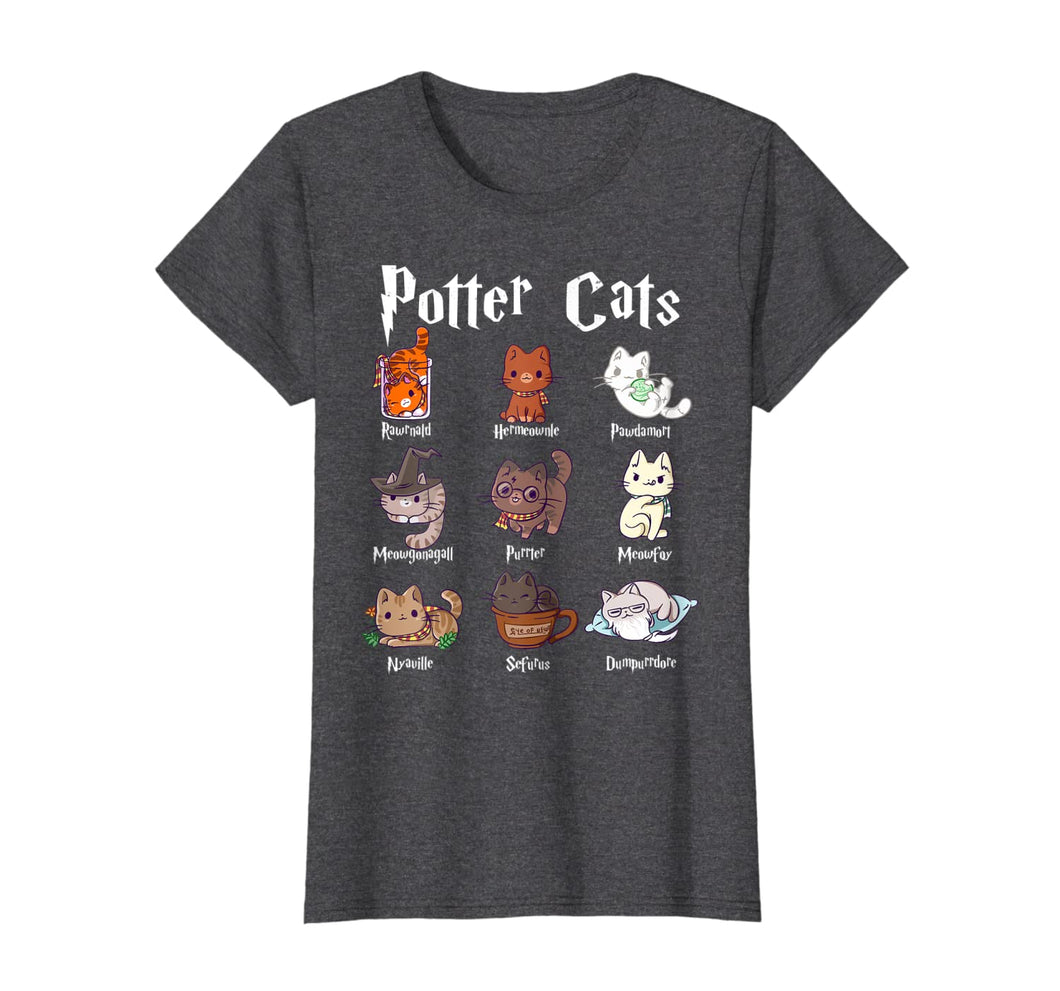 Potter Cats Cute Harry Pawter Kitten Pajama gift for Her T-Shirt-434251