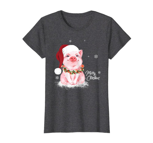 Funny shirts V-neck Tank top Hoodie sweatshirt usa uk au ca gifts for Cute Pig Santa Hat Merry Christmas Pig Lover Gifts T-Shirt 517195