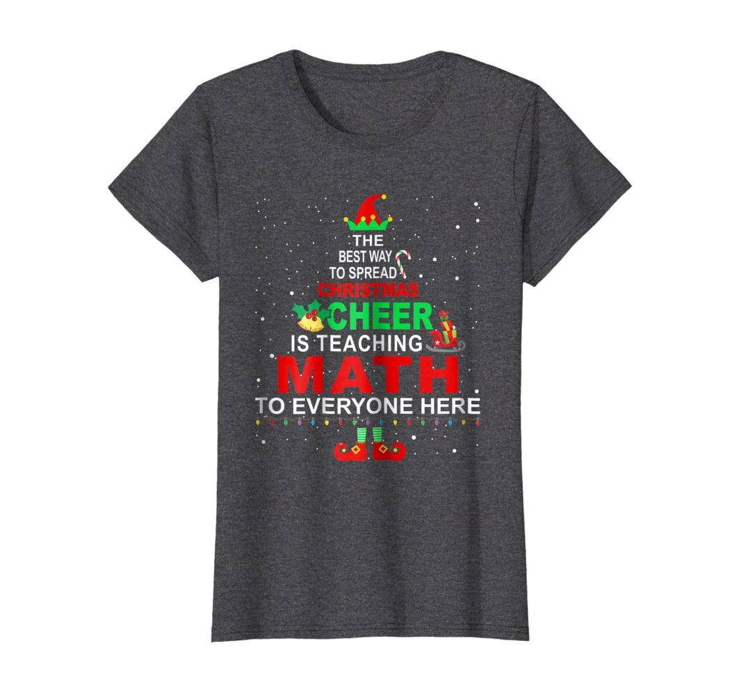 Funny shirts V-neck Tank top Hoodie sweatshirt usa uk au ca gifts for Math Teacher Christmas Shirt - Elf Christmas Cheer 153066