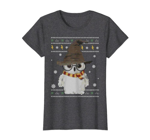 Funny shirts V-neck Tank top Hoodie sweatshirt usa uk au ca gifts for Funny Cute Owl Harry Magical Wizard Potter Ugly Christmas T-Shirt 200527