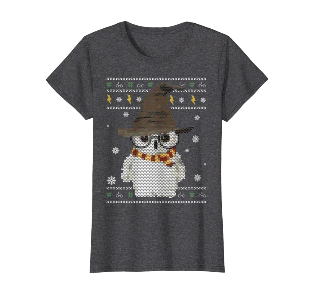 Funny shirts V-neck Tank top Hoodie sweatshirt usa uk au ca gifts for Funny Cute Owl Harry Magical Wizard Potter Ugly Christmas T-Shirt 200527