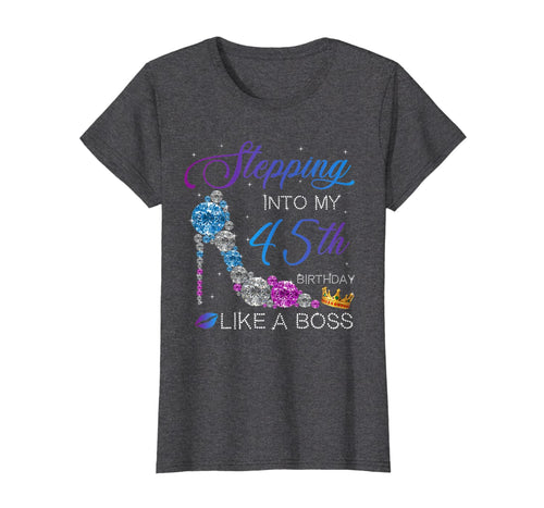 Womens Stepping into my 45th Birthday in 1974 T-Shirt Womens Gifts