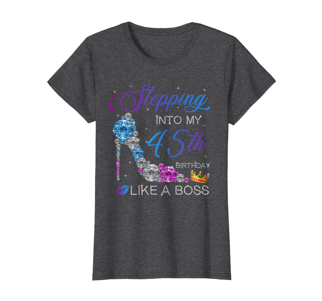 Womens Stepping into my 45th Birthday in 1974 T-Shirt Womens Gifts